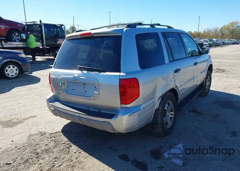 2005 Honda Pilot Ex-L from USA, damaged, VIN 5FNYF18525B063116